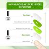 imageJODSONE 3Pcs 10ml Top and Base Coat Nail Glue Gel Set No Wipe for Long Lasting Manicures Nail Glue Gel for Securely Attaching False Nails and Decorations Requires U V Lamp Curing2 Pcs 10mlBT