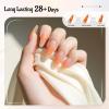 imageJODSONE 3Pcs 10ml Top and Base Coat Nail Glue Gel Set No Wipe for Long Lasting Manicures Nail Glue Gel for Securely Attaching False Nails and Decorations Requires U V Lamp Curing10MLBTPBG