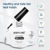 imageJODSONE 3Pcs 10ml Top and Base Coat Nail Glue Gel Set No Wipe for Long Lasting Manicures Nail Glue Gel for Securely Attaching False Nails and Decorations Requires U V Lamp CuringBase coat