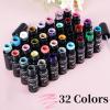imageJODSONE Art Gel Liner Set 10 Colors Black Red Blue Need U V Lamp Cured with Thin Brush Gift for Girls at Home Salon DesignLB01LB32
