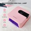 imageJODSONE Gel U V LED Nail Lamp 120W U V Light for Gel Nails with 45 PCS LED Beads Nail Light with Automatic Sensor Suitable for Home and SalonPink
