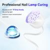 imageJODSONE Mini Cordless U V LED Nail Lamp Portable Rechargeable for Gel Nails Auto Sensor LED Nail Lamp White