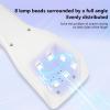 imageJODSONE Mini U V Portable Handheld Nail Lamp Rechargeable Model with LED Display Fast Drying for Home TravelingWhite