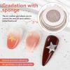 imageJODSONE Pat Painting Gel Nail Polish 6 PCS Gradient Design with 50 PCS Soft Nail Sponges ampamp Grabbing Pen Gradient Blush Effect Nail Art Gel Paint for Manicure Salon6ColorPPG2