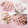 imageJODSONE Rubber Base Builder Gel for Nails6 Colors 10ml Rubber Base Gel SetBase Color ampamp Builder in Onefor Nail ThickeningStrengthenNude Purple Pink BrownBG07BG12