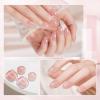 imageJODSONE Rubber Base Builder Gel for Nails6 Colors 10ml Rubber Base Gel SetBase Color ampamp Builder in Onefor Nail ThickeningStrengthenNude Purple Pink BrownBG01BG06