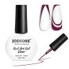 imageJODSONE 2pcs Metallic Nail Art Gel Liner Gold Mirror Chrome and Silvery 3D Effect Gel Nail Polish Thin Brush Metal Painted DIY at Home Salon Quality Gift for WomenLB22Dark Red