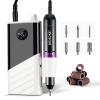 imageJODSONE Professional Nail Drill 45000 RPM Rechargeable Nail File for Nail Gel Removal Low Noise Portable for Home and Salon