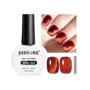 imageJODSONE 10ml Cat Eye Gel Nail Polish Glitter Silver Gel Polish with Magnet Soak Off U V Lamp Silver Shimmer Nail Art Manicure Salon DIY HomeCAT02