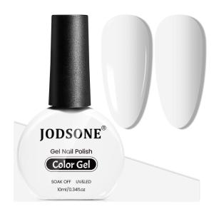 imageJODSONE 10ml Gel Nail Polish Bright Green Polish Green Color High Gloss Soak Off U V Gel Nail Manicure Salon DIY at HomeB02
