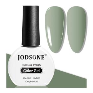 imageJODSONE 10ml Gel Nail Polish Bright Green Polish Green Color High Gloss Soak Off U V Gel Nail Manicure Salon DIY at HomeB49