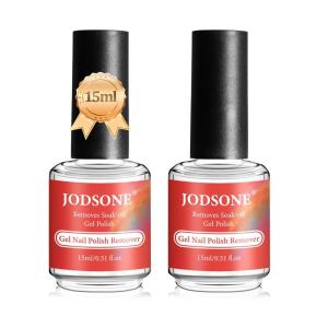 imageJODSONE 15ML Gel Nail Remover No Need Soaking or Wrapping Gel Remover for Nails 35 Minutes Easy And Quick2pcs 15ml Gel Nail Remover