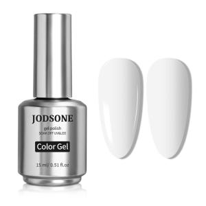 imageJODSONE 15ml White Gel Nail Polish Soak Off Led Gel Polish Nail Art Manicure Salon Diy Home For Girl15ML White Gel Nail Polish