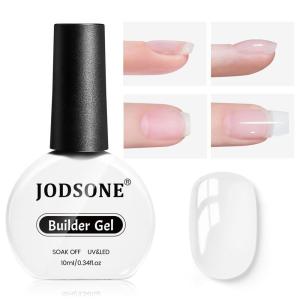 imageJODSONE Clear Builder Gel for Nails 10ml Nail Strengthener Gel for Nail Apex Extensions Repairing Thickening Hard Gel Polish Needs Nail Lamp Curing DIY Salon Nail Art1 Builder Gel