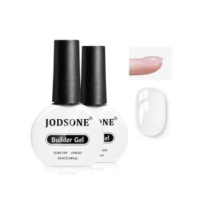 imageJODSONE Clear Builder Gel for Nails 10ml Nail Strengthener Gel for Nail Apex Extensions Repairing Thickening Hard Gel Polish Needs Nail Lamp Curing DIY Salon Nail Art2 Builder Gel