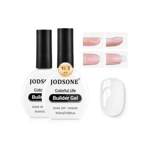 imageJODSONE Clear Builder Gel for Nails 10ml Nail Strengthener Gel for Nail Apex Extensions Repairing Thickening Hard Gel Polish Needs Nail Lamp Curing DIY Salon Nail Art165ML 2pcs builder gel