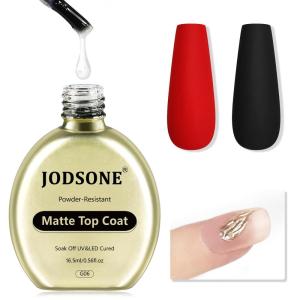 imageJODSONE Top Coat ampamp Base Coat Gel Polish2Pcs 165ml No Wipe Base Coat and Top Coat Set for Long Lasting Need U V Lamp Cured at Home DIY Nail Salon Girl GiftMatte Gel Top Coat