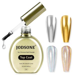 imageJODSONE Top Coat ampamp Base Coat Gel Polish2Pcs 165ml No Wipe Base Coat and Top Coat Set for Long Lasting Need U V Lamp Cured at Home DIY Nail Salon Girl GiftTop Coat for Chrome Nail Powder