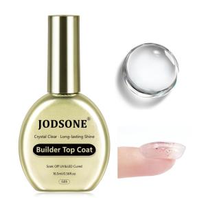 imageJODSONE Top Coat ampamp Base Coat Gel Polish2Pcs 165ml No Wipe Base Coat and Top Coat Set for Long Lasting Need U V Lamp Cured at Home DIY Nail Salon Girl GiftCrystal Builder Top Coat Gel