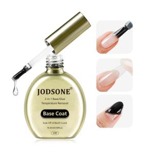 imageJODSONE Top Coat ampamp Base Coat Gel Polish2Pcs 165ml No Wipe Base Coat and Top Coat Set for Long Lasting Need U V Lamp Cured at Home DIY Nail Salon Girl Gift2in1 Warmly Removal Base Coat