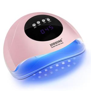 imageJODSONE U V LED Nail Lamp 320W Nail Dryer for Gel Polish Gel Nail Lamp with 72 Light Beads Led Nail Light for Nails with Automatic Sensor ampamp 4 TimersPink