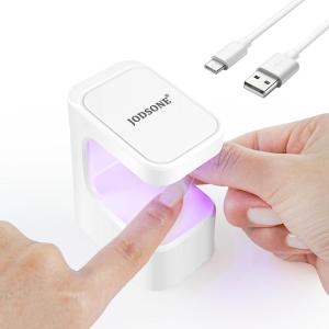 imageJODSONE U V Mini Nail Lamp Rechargeable with Timer Cordless Portable LED Light for Fast Curing Gel Polish