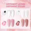 imageJODSONE Builder Gel for Nails10ml 4Pcs Builder Gel Set Jelly Pink Nude Whitefor Nail Extension Strengthening amp Thickening SolutionLong Lasting U V Light CureGF301GF303 GF306