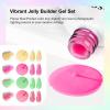 imageJODSONE Builder Gel for Nails10ml 4Pcs Builder Gel Set Jelly Pink Nude Whitefor Nail Extension Strengthening amp Thickening SolutionLong Lasting U V Light CureGJ16GJ19