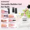 imageJODSONE Builder Gel for Nails10ml 4Pcs Builder Gel Set Jelly Pink Nude Whitefor Nail Extension Strengthening amp Thickening SolutionLong Lasting U V Light CureGJ01GJ04