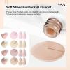 imageJODSONE Builder Gel for Nails10ml 4Pcs Builder Gel Set Jelly Pink Nude Whitefor Nail Extension Strengthening amp Thickening SolutionLong Lasting U V Light CureGJ09GJ12
