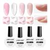 imageJODSONE Builder Gel for Nails10ml 4Pcs Builder Gel Set Jelly Pink Nude Whitefor Nail Extension Strengthening amp Thickening SolutionLong Lasting U V Light CureGJ01GJ04