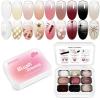 imageJODSONE Sponge Pat Paint Nail Gel 9 Colors French Gradient Gel Nail Blush Blooming At Home DIY Nail Art Designs9ColorPPG2