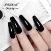imageJODSONE 18ml Gel Nail Polish Black Gel Polish Soak Off U V Lamp Gel Polish Nail Art Manicure Salon DIY at Home Gift for Women