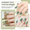 imageJODSONE 3in1 Cat Eye Magnet Nail Art ToolBlack Cylindrical amp Round Ball Nail Magnet Pens MultiEffect Magnets for Cat Eye Gel Polish DIY at Home SalonGreen