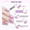 imageJODSONE 3in1 Cat Eye Magnet Nail Art ToolBlack Cylindrical amp Round Ball Nail Magnet Pens MultiEffect Magnets for Cat Eye Gel Polish DIY at Home SalonPurple
