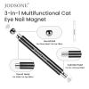 imageJODSONE 3in1 Cat Eye Magnet Nail Art ToolBlack Cylindrical amp Round Ball Nail Magnet Pens MultiEffect Magnets for Cat Eye Gel Polish DIY at Home SalonBlack