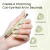imageJODSONE 3in1 Cat Eye Magnet Nail Art ToolBlack Cylindrical amp Round Ball Nail Magnet Pens MultiEffect Magnets for Cat Eye Gel Polish DIY at Home SalonGreen