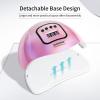 imageJODSONE Pink U V Nail Lamp for Gel Nail Polish Manicure Light with 4 Timers amp Automatic Sensor Nail Dryer Curing LED LightM5mpink