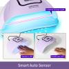 imageJODSONE Pink U V Nail Lamp for Gel Nail Polish Manicure Light with 4 Timers amp Automatic Sensor Nail Dryer Curing LED LightPurple