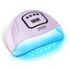 imageJODSONE Pink U V Nail Lamp for Gel Nail Polish Manicure Light with 4 Timers amp Automatic Sensor Nail Dryer Curing LED LightPurple