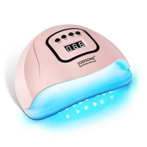 imageJODSONE Pink U V Nail Lamp for Gel Nail Polish Manicure Light with 4 Timers amp Automatic Sensor Nail Dryer Curing LED LightLight Pink