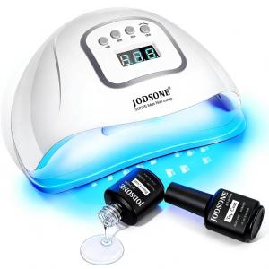 imageJODSONE Pink U V Nail Lamp for Gel Nail Polish Manicure Light with 4 Timers amp Automatic Sensor Nail Dryer Curing LED LightM5mbt