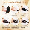 imageJODSONE 20 Colors Cat Eye Gel Nail Polish Kit with Base Coat Top Coat 3IN1 Magnet UV Soak Off Gel Polish for at Home DIY Nail Art20KITCE