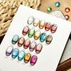 imageJODSONE 20 Colors Cat Eye Gel Nail Polish Kit with Base Coat Top Coat 3IN1 Magnet UV Soak Off Gel Polish for at Home DIY Nail Art20KITCE