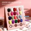 imageJODSONE 32 Colors Nail Art Gel Paint Kit Solid Gel Nail Polish Painting Paint Nail for Nails Art Set Professional Salon DIY Gift20ColorSet1