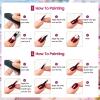 imageJODSONE 32 Colors Nail Art Gel Paint Kit Solid Gel Nail Polish Painting Paint Nail for Nails Art Set Professional Salon DIY Gift32ColorKit1