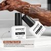 imageJODSONE 55 Colors Gel Nail Polish Set with 5 Bottles of Base and Glossy Matte Top Coat for at Home Salon DIY Nail Art10ColorB