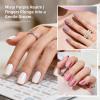 imageJODSONE 55 Colors Gel Nail Polish Set with 5 Bottles of Base and Glossy Matte Top Coat for at Home Salon DIY Nail Art10ColorB