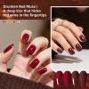 imageJODSONE 55 Colors Gel Nail Polish Set with 5 Bottles of Base and Glossy Matte Top Coat for at Home Salon DIY Nail Art10ColorB