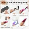 imageJODSONE 55 Colors Gel Nail Polish Set with 5 Bottles of Base and Glossy Matte Top Coat for at Home Salon DIY Nail Art10ColorCE01